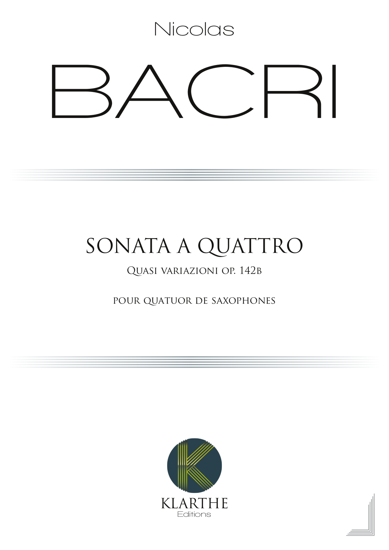 Sonata a quattro (BACRI NICOLAS)