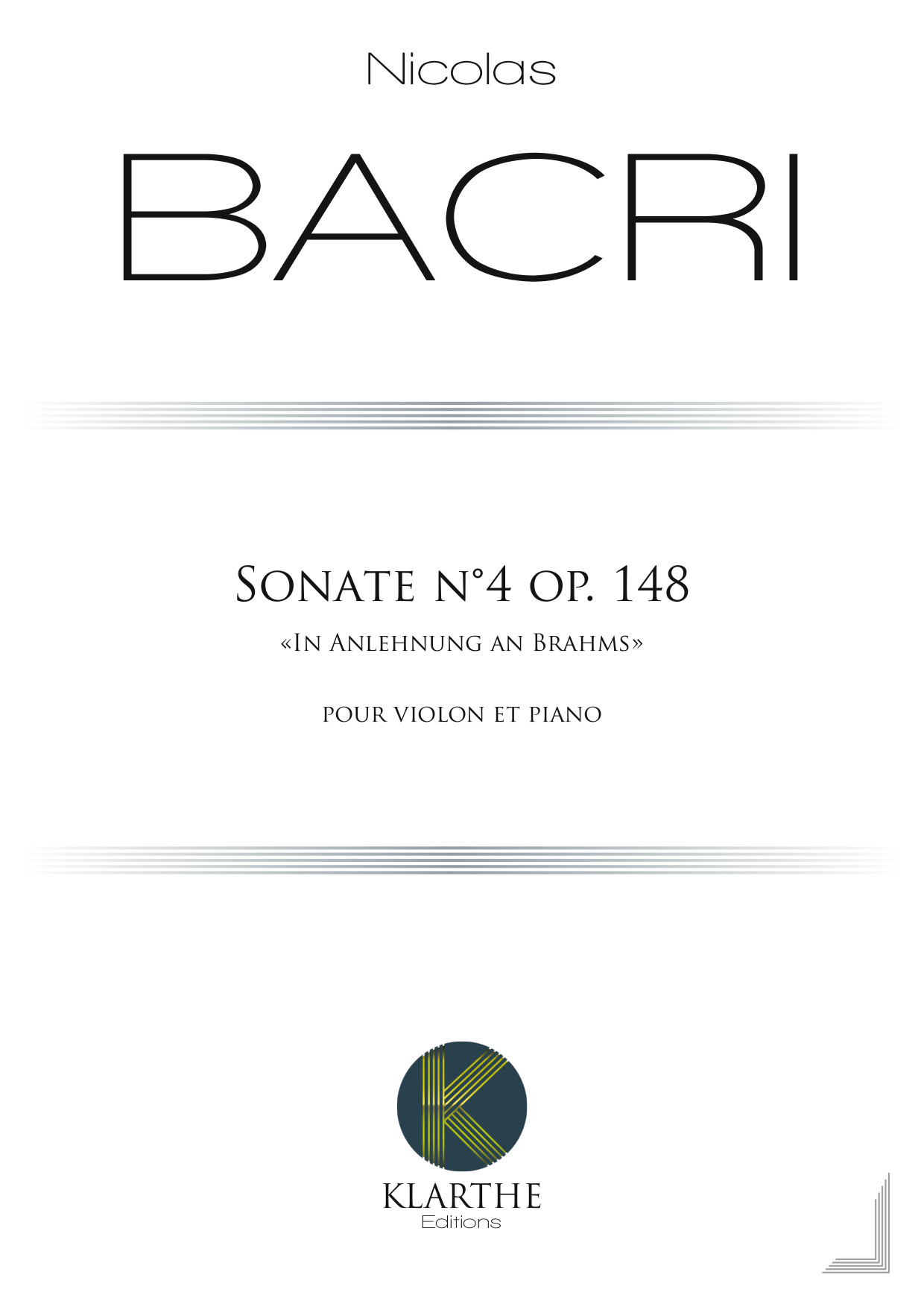 Sonate No. 4 op. 148 (BACRI NICOLAS)