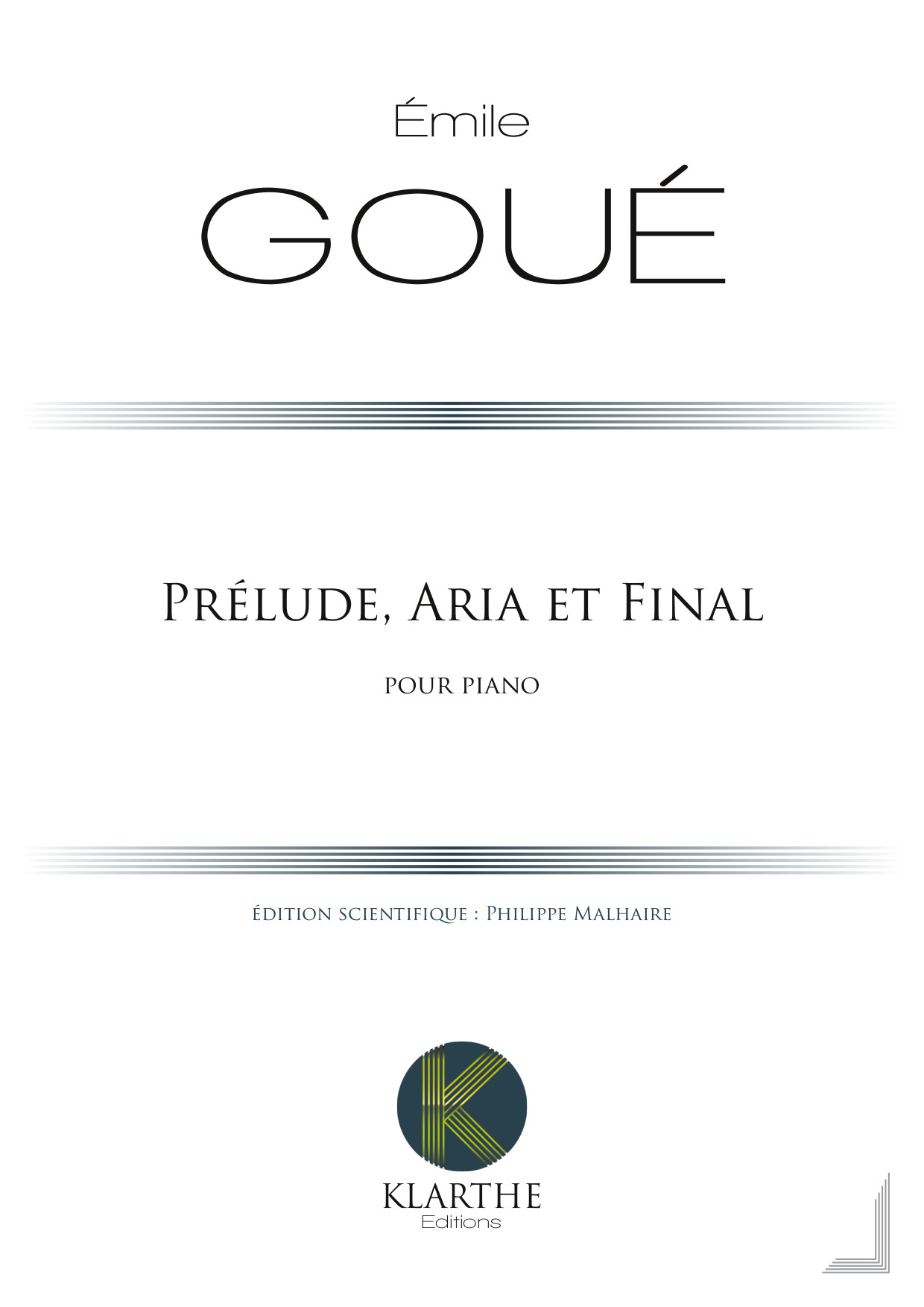 Pr�lude Aria et Final (GOUE EMILE)
