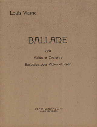 Ballade Op. 52 (VIERNE LOUIS)