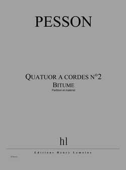 Quatuor A Cordes #2 Bitume (PESSON GERARD)