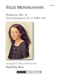 Sinfonia No. 4 for Flute Orchestra (MENDELSSOHN-BARTHOLDY FELIX)