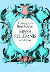 Missa Solemnis Full Score (BEETHOVEN LUDWIG VAN)