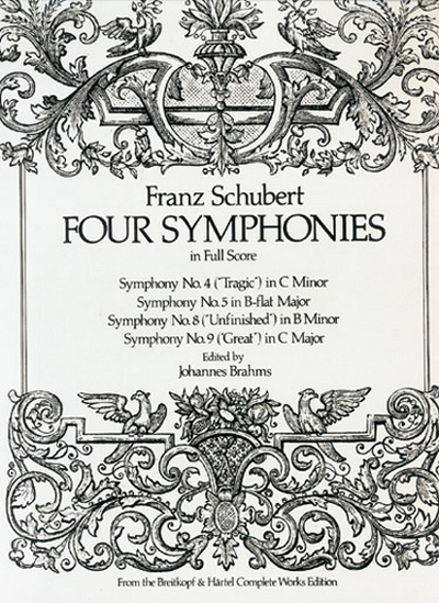 4 Symphonies In Full Score (SCHUBERT FRANZ)