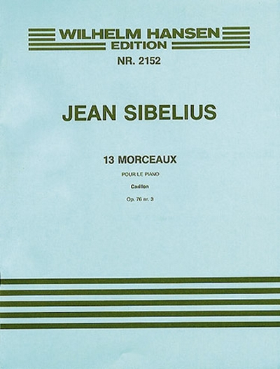 13 Pieces Op. 76 N.3 Carillon (SIBELIUS JEAN)