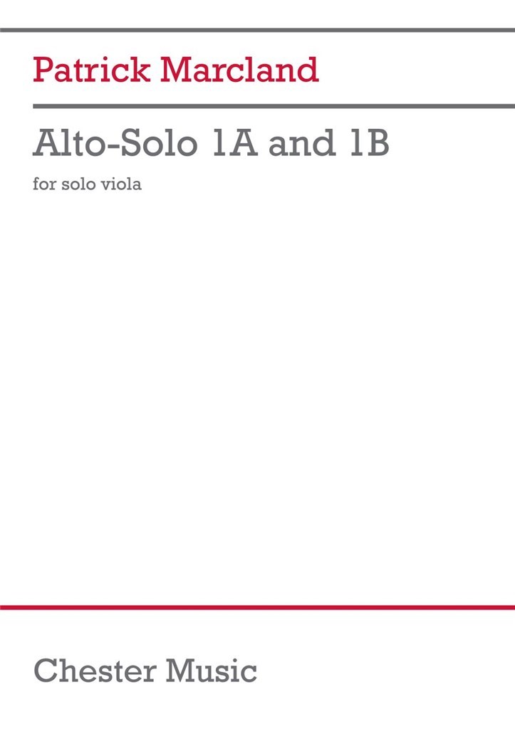 Alto-Solo 1A and 1B (MARCLAND PATRICK)