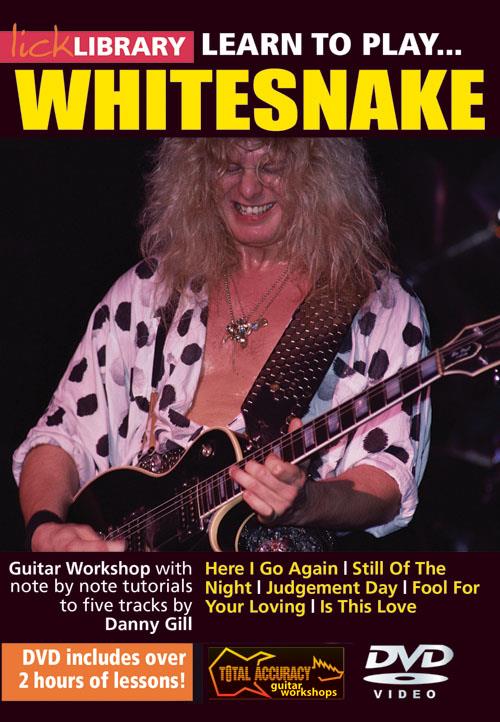 Dvd Lick Library Learn To Play Whitesnake
