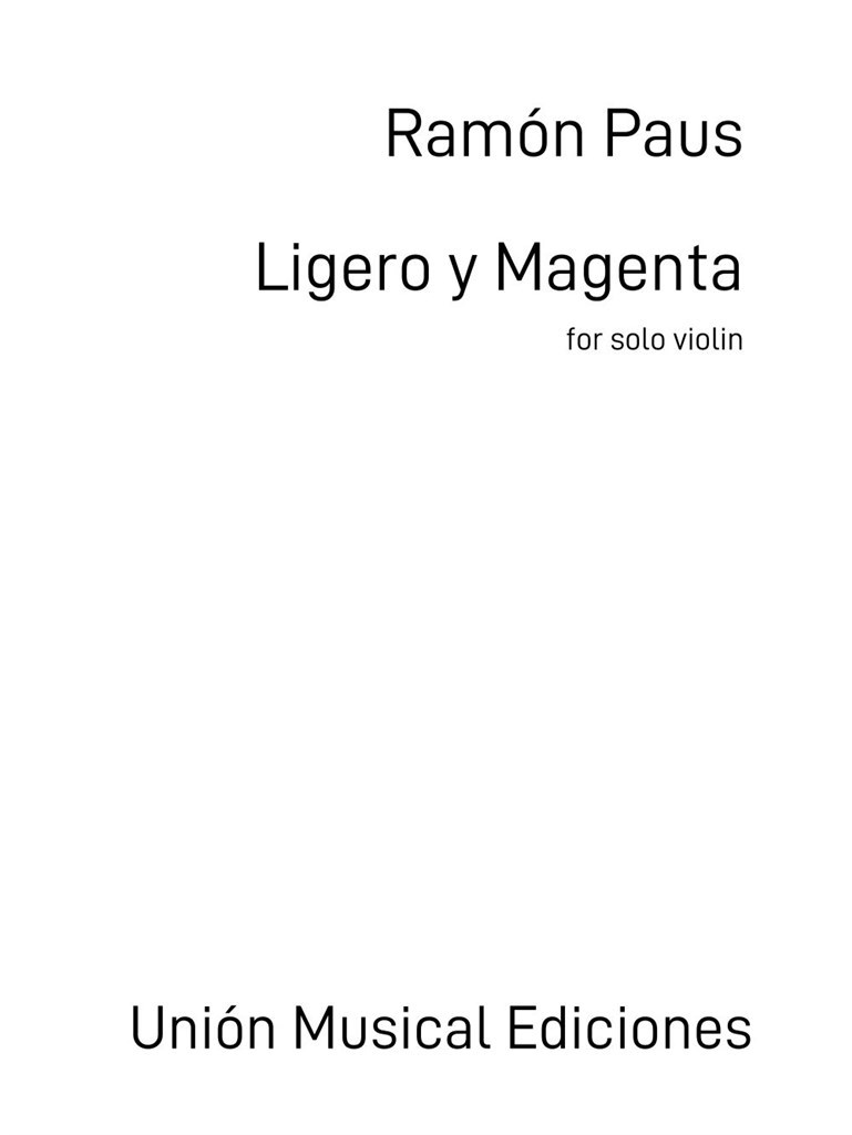 Ligero y Magenta (PAUS RAMON)
