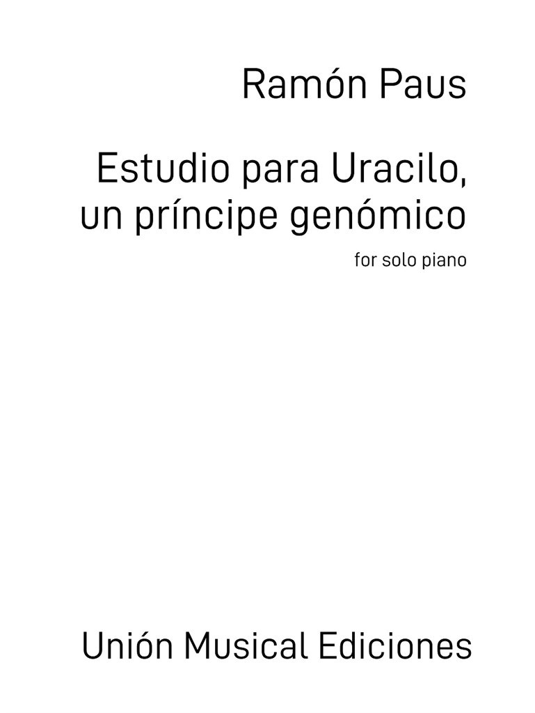 Estudio para Uracilo, un príncipe genómico (PAUS RAMON)