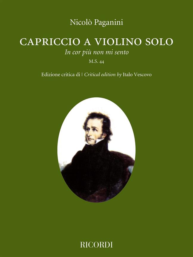 Capriccio A Violino Solo 'In Cor Più Non Mi Sento' (PAGANINI NICCOLO)