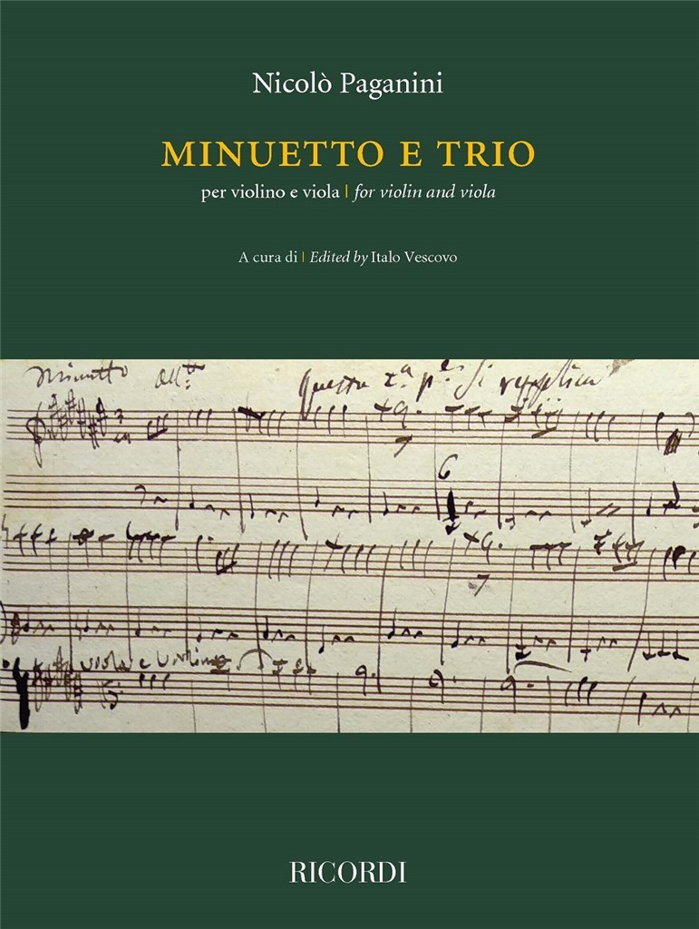 Minuetto e Trio per violino e viola (PAGANINI NICCOLO)