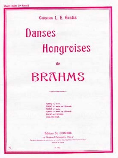 Danses Hongroises Vol.1 (No 1 A 5) (BRAHMS JOHANNES)