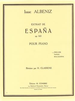 Prélude Extr. De 'Espana' Op. 165 (ALBENIZ ISAAC)