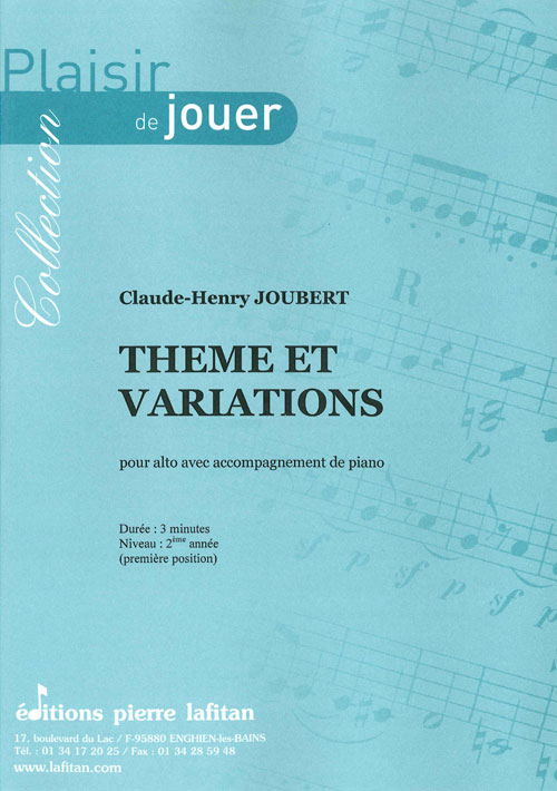 Theme Et Variations (JOUBERT CLAUDE-HENRY)