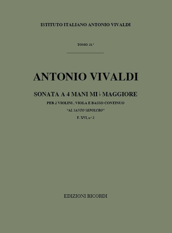 Sonate Pour Strum. Vari E Bc: Pour 2 Vl. E Vla In Mi Bem.Rv 130 (VIVALDI ANTONIO)