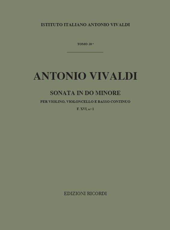 Sonate Pour Strum. Vari E B.C.: Pour Vl. E Vc. In Do Min. Rv 83 F.XVI/1 Tomo 20 (VIVALDI ANTONIO)