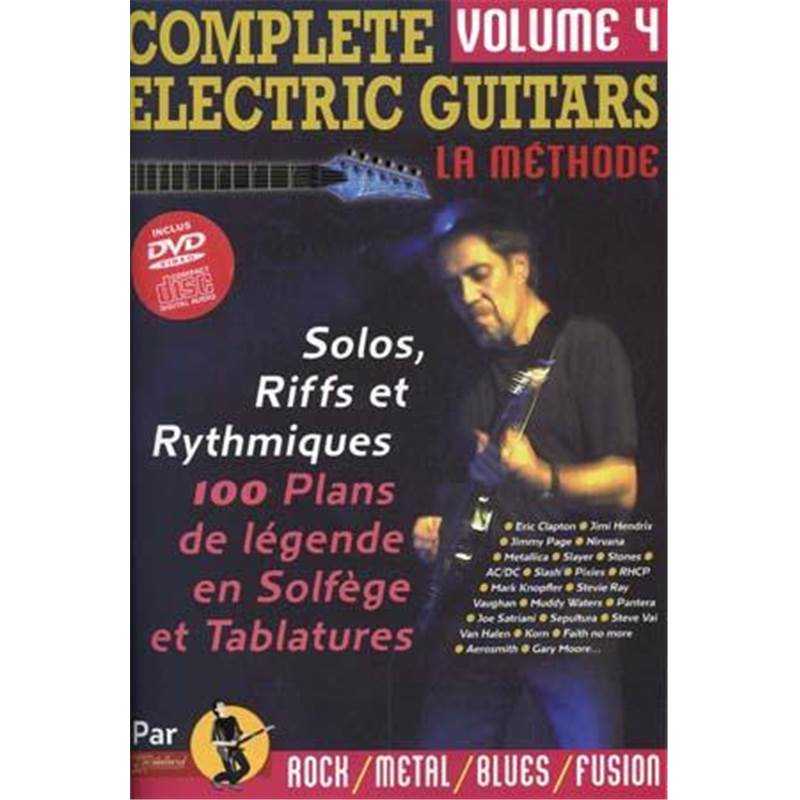 COMPLETE ELECTRIC GUITARS VOL 4 CD &amp; DVD (REBILLARD JEAN-JACQUES)