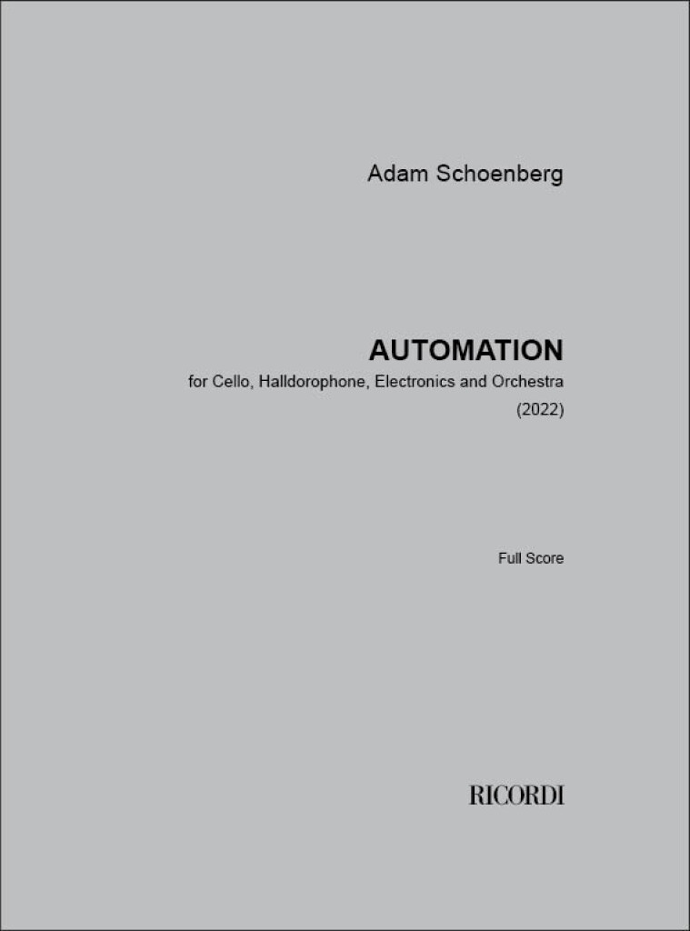 Automation (SCHOENBERG ADAM)
