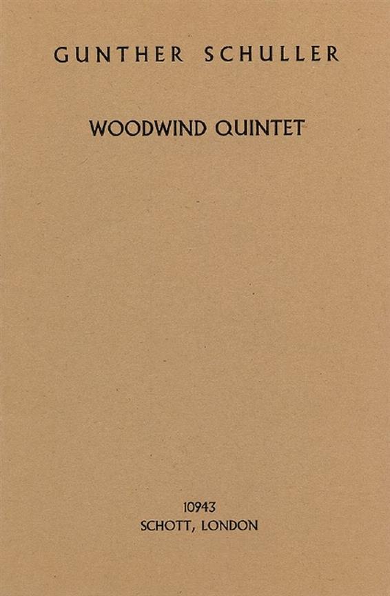 Woodwind Quintet (SCHULLER GUNTHER)