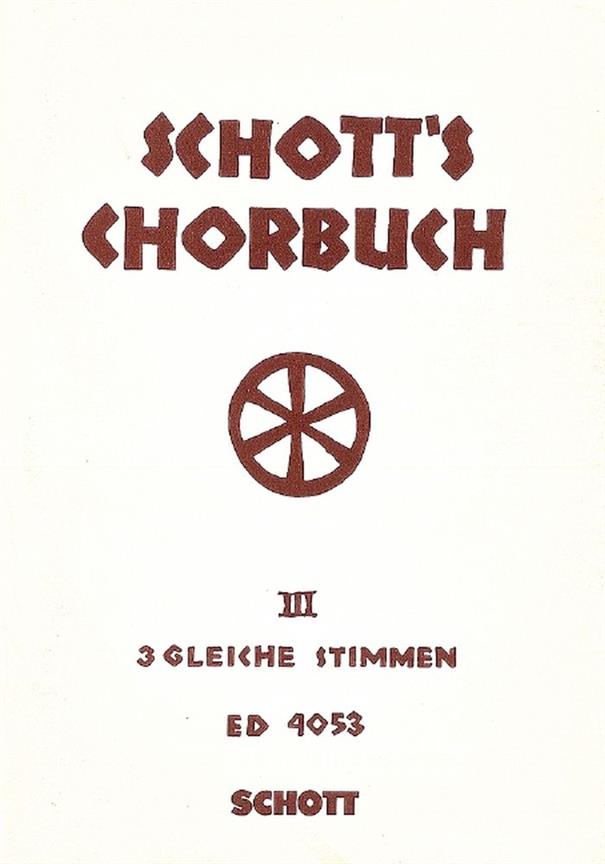 Schott's Chorbuch Band 3