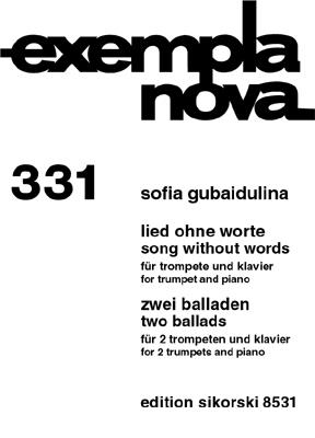 Song Without Words/2 Ballades (GUBAIDULINA SOFIA)