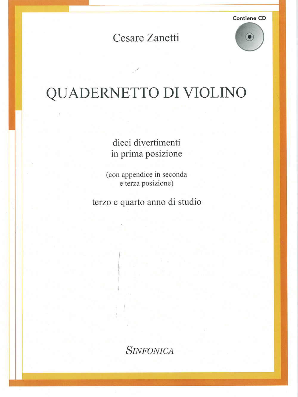 Quadernetto Di Violino (ZANETTI CESARE)