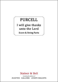 I Will Give Thanks Unto The Lord (PURCELL HENRY)