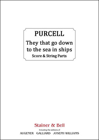They That Go Down To The Sea In Ships (PURCELL HENRY)