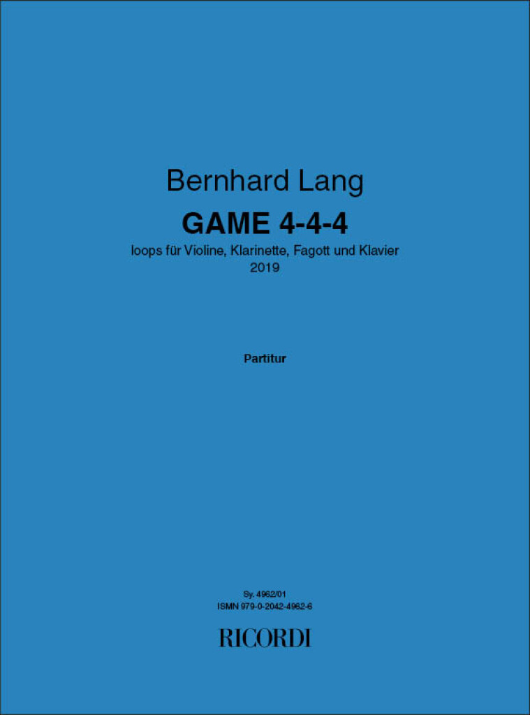 Game 4-4-4 (LANG BERNHARD)