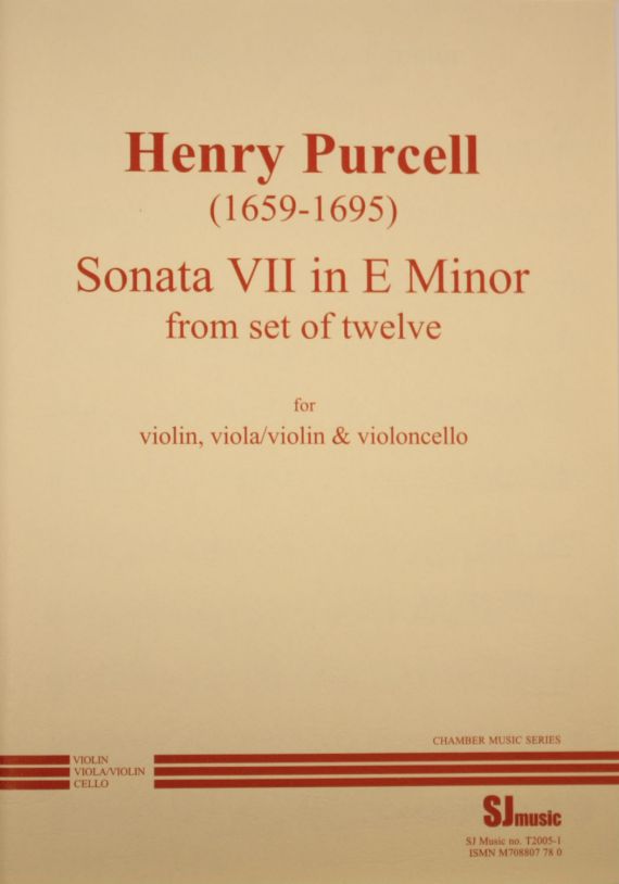 Sonata VII in E minor (PURCELL HENRY)