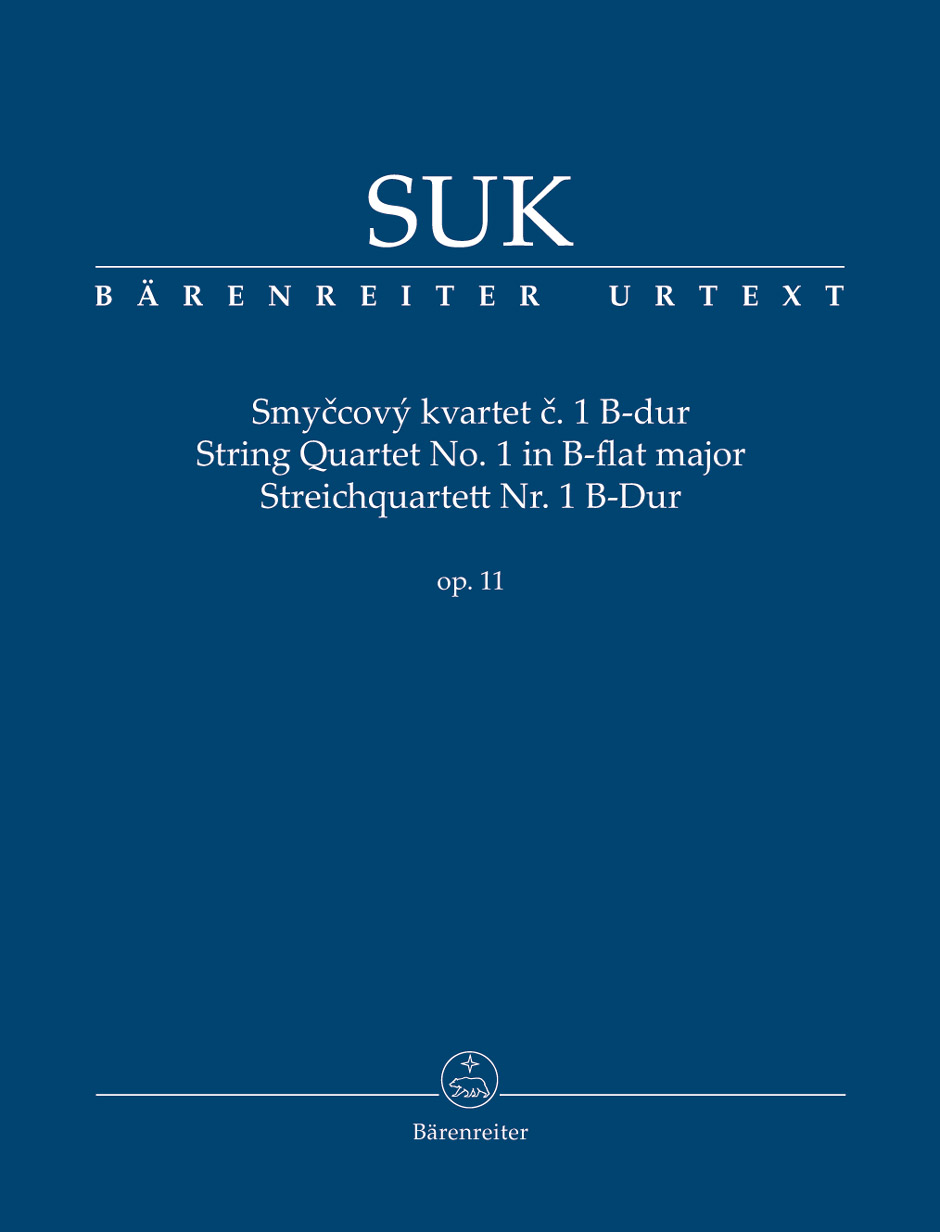 String Quartet #1 B-Flat Major Op. 11 (SUK JOSEF)