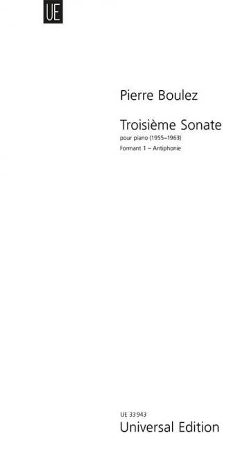 Troisième Sonate: Formant 1: Antiphonie (BOULEZ PIERRE)