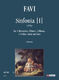 Sinfonia (1779) For 2 Recorders (Flûtes), 2 Horns, 2 Violins, Viola And Bass (FAVI ANDREA)