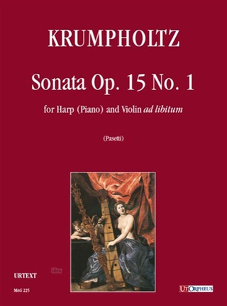 Sonata Op. 15 #1 For Harp (Piano) And Violin Ad Libitum (KRUMPHOLTZ JOHANN-BAPTIST)
