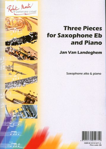 3 Pieces For Saxophone (VAN LANDEGHEM)