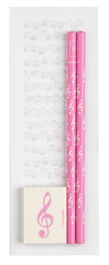 Notepad Sheet music midi pink