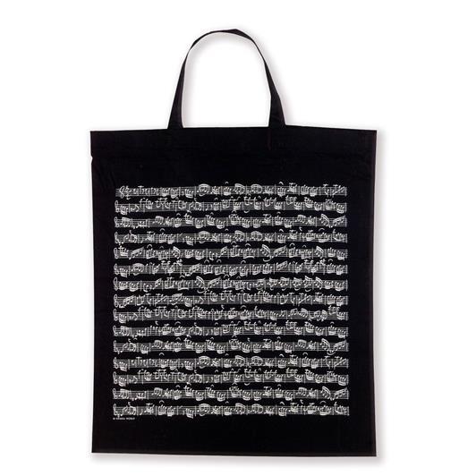 Tote bag Sheet music black