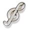 Cookie cutter G-clef