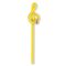 Pencil G-clef yellow