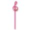 Pencil G-clef pink