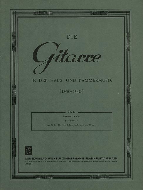 Trio Op. 134 Pour Flûte (Violon), Alto Et Guitare
