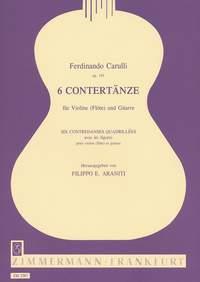 6 Contredanses Quadrillées Op. 193 Pour Violon (Flûte) Et Guitare