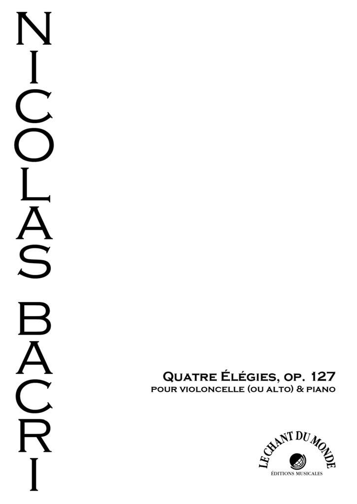 QUATRE LGIES, OP.127 (BACRI NICOLAS) (BACRI NICOLAS)