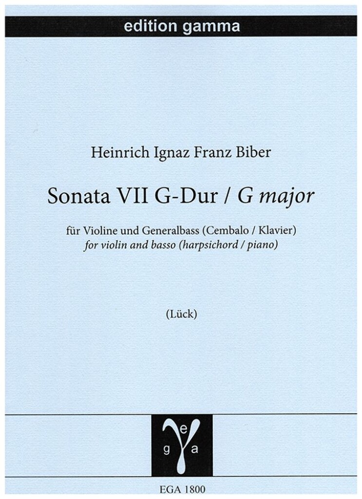Sonata VII G-Dur (BIBER HEINRICH IGNAZ FRANZ)