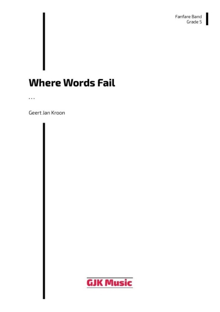 Where Words Fail (KROON GEERT JAN) (KROON GEERT JAN)