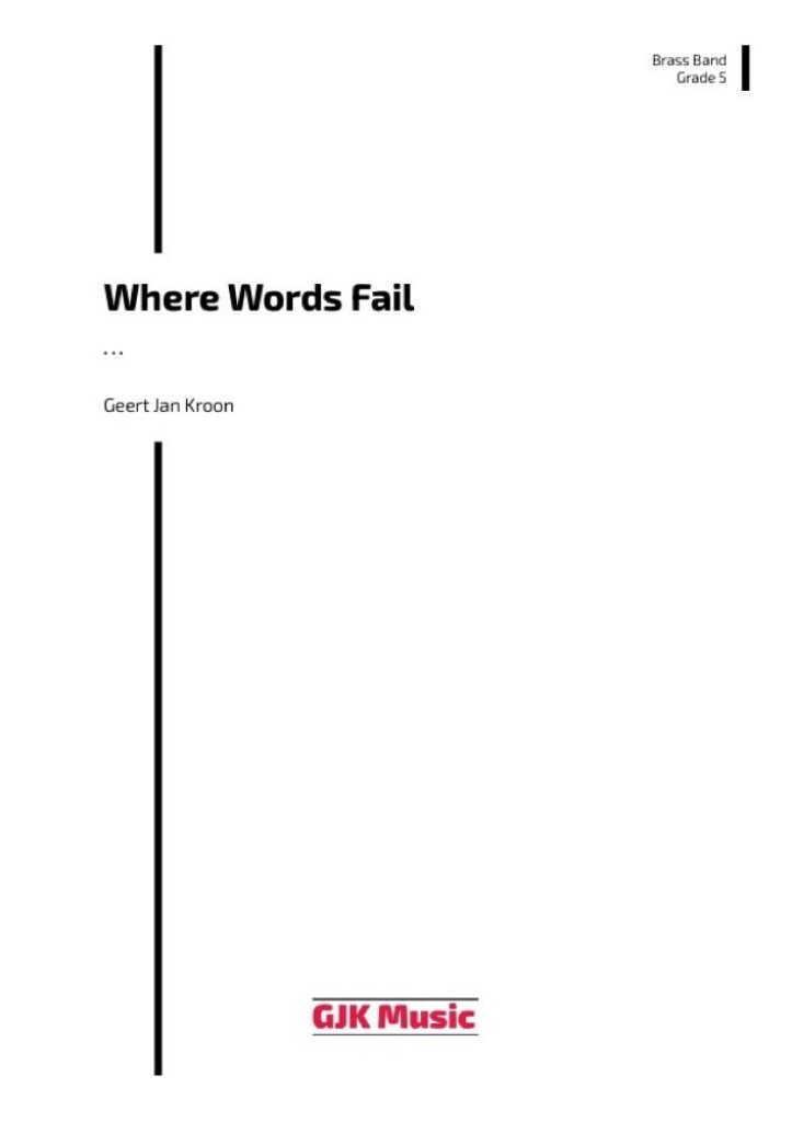 Where Words Fail (KROON GEERT JAN) (KROON GEERT JAN)