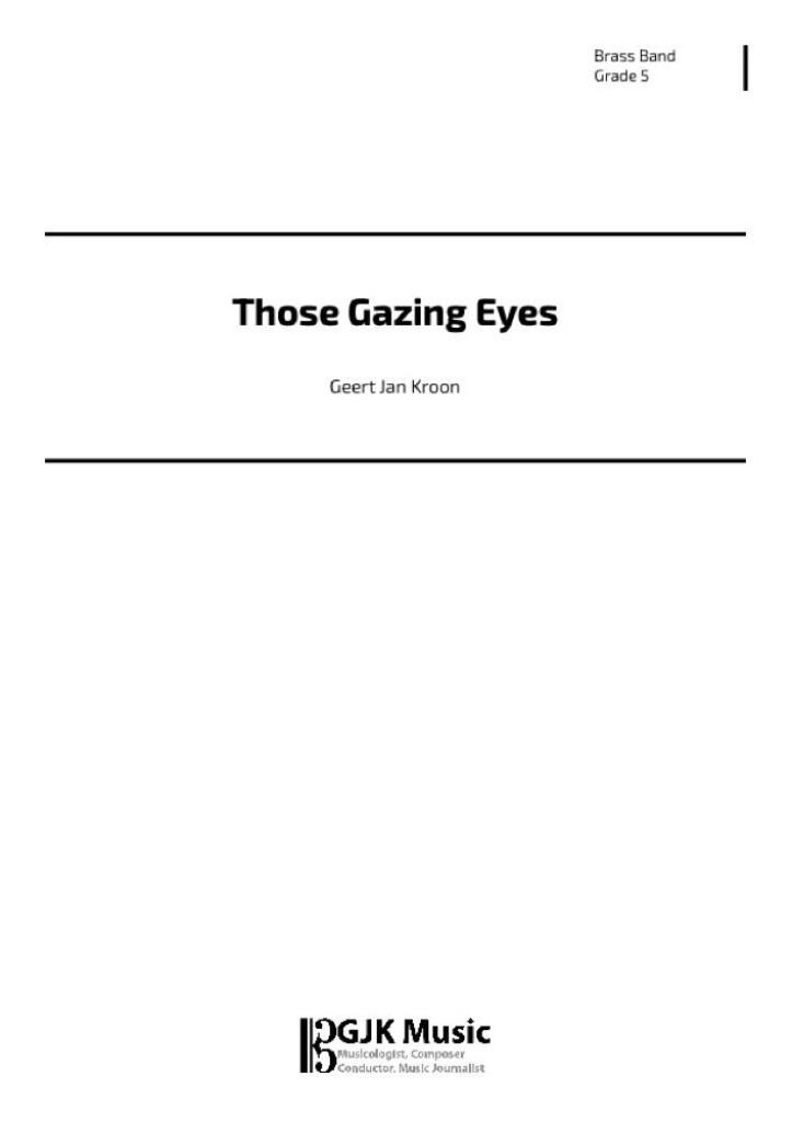 Those Gazing Eyes (KROON GEERT JAN) (KROON GEERT JAN)