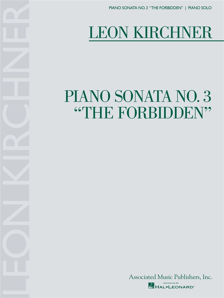 Piano Sonata No (KIRCHNER LEON)
