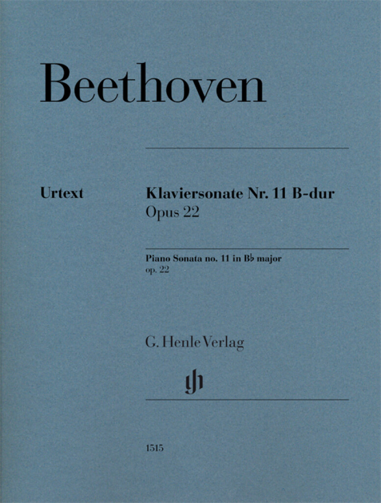 Piano Sonata no. 11 B flat op. 22 (BEETHOVEN LUDWIG VAN)