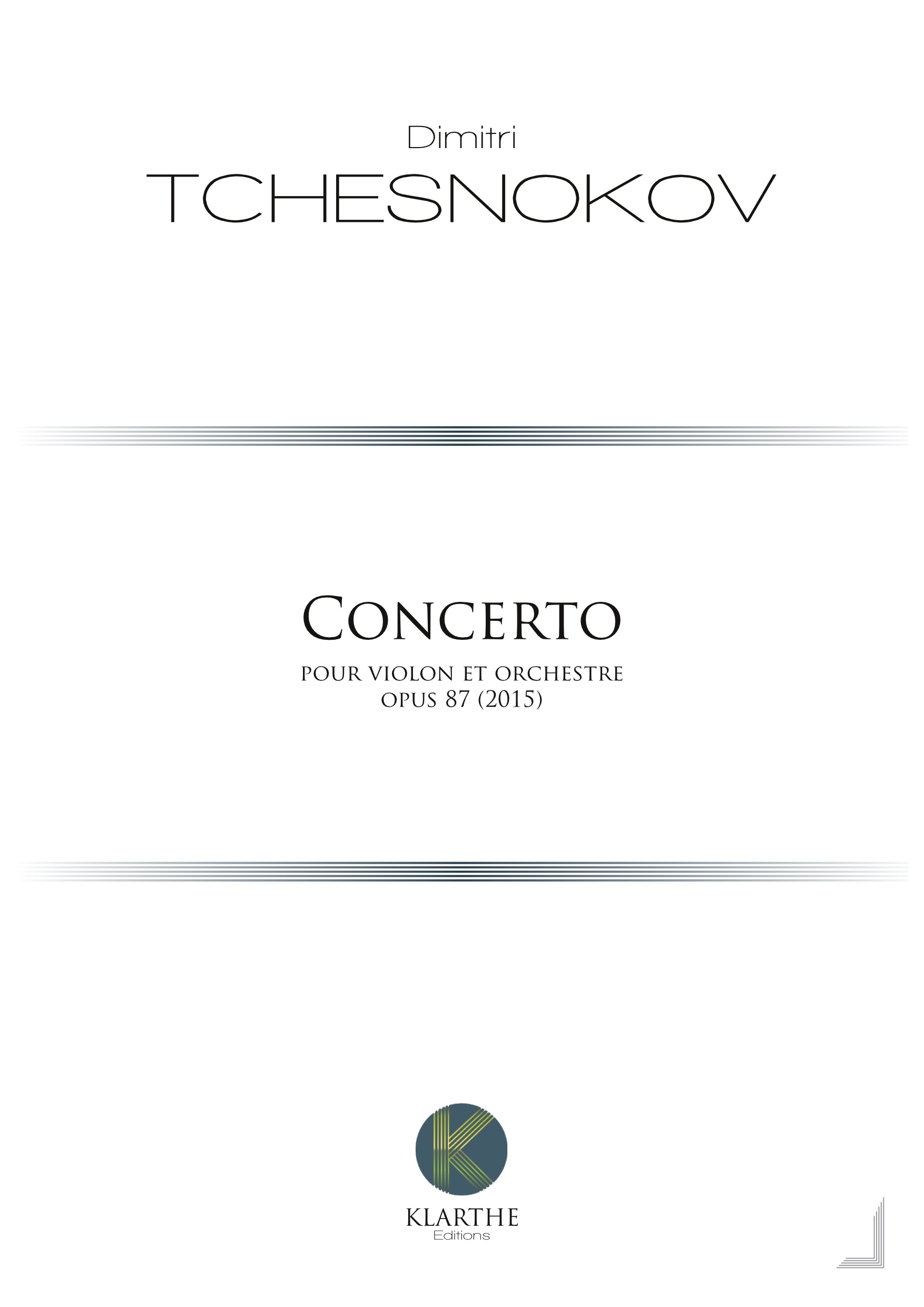 Concerto opus 87 (TCHESNOKOV DIMITRI)